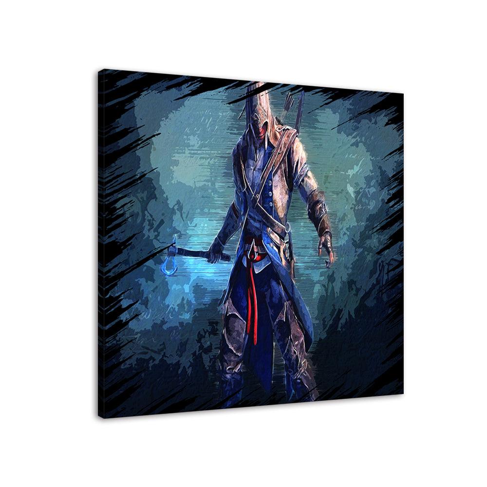 The Blue Hooded Saviour 1 Piece HD Multi Panel Canvas Wall Art Frame - Original Frame