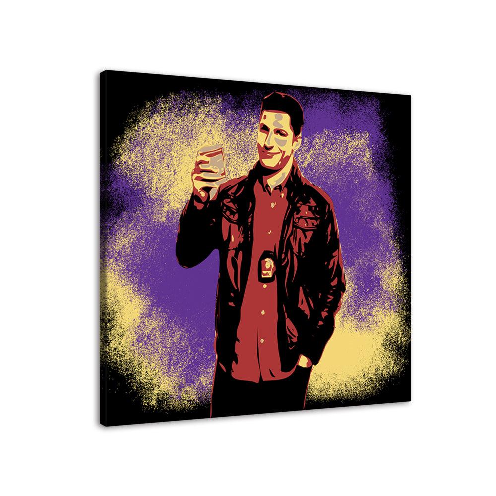 Jake Peralta 1 Piece HD Multi Panel Canvas Wall Art Frame - Original Frame