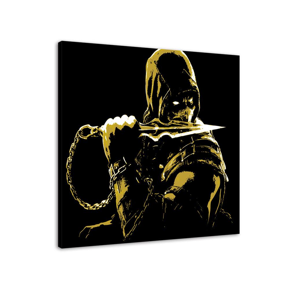 Black & Yellow 1 Piece HD Multi Panel Canvas Wall Art Frame - Original Frame