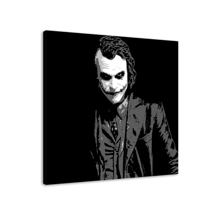 The Joker Black And White 1 Piece HD Multi Panel Canvas Wall Art Frame - Original Frame