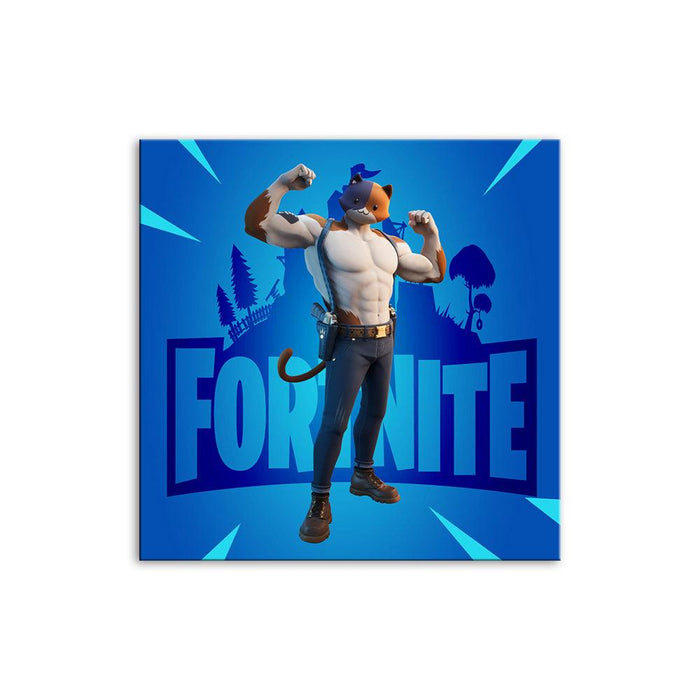 Blue Fornite 1 Piece HD Multi Panel Canvas Wall Art Frame - Original Frame