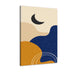 The Abstract Half Moon 1 Piece HD Multi Panel Canvas Wall Art Frame - Original Frame