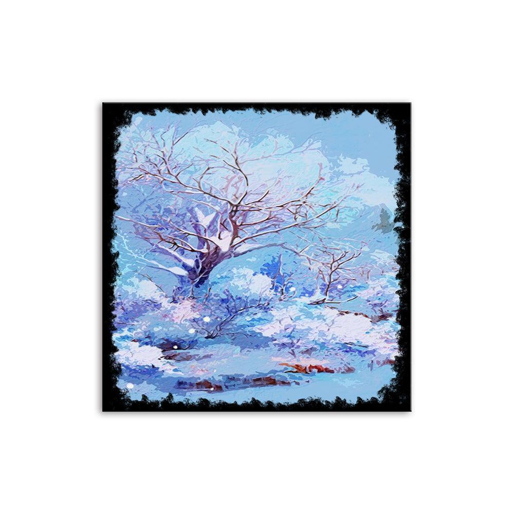 The Snow Landscape 1 Piece HD Multi Panel Canvas Wall Art Frame - Original Frame