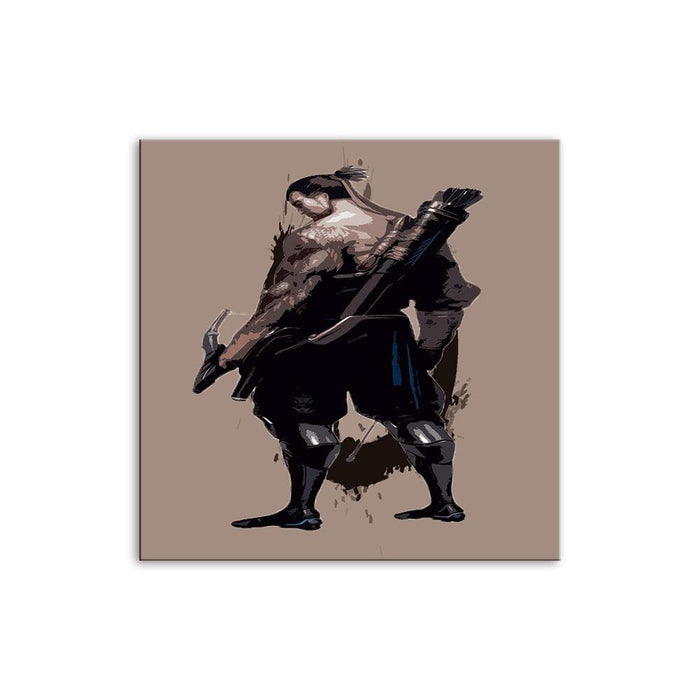 The Sword Warrior 1 Piece HD Multi Panel Canvas Wall Art Frame - Original Frame