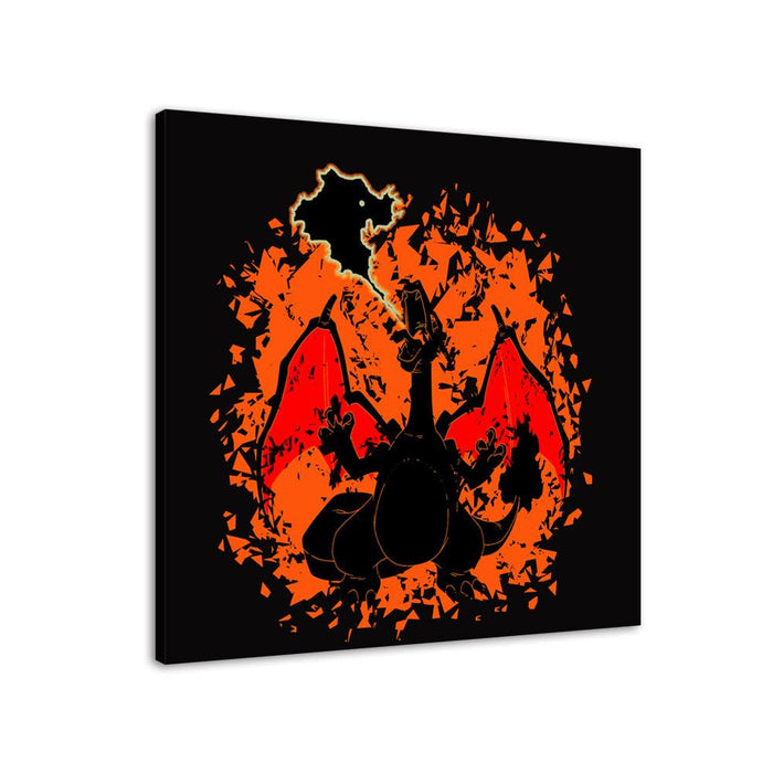 Orange Dragon 1 Piece HD Multi Panel Canvas Wall Art Frame - Original Frame