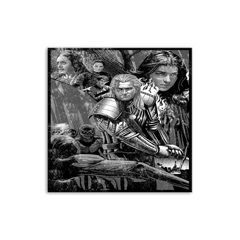 Black & White Game Of Thrones 1 Piece HD Multi Panel Canvas Wall Art Frame - Original Frame