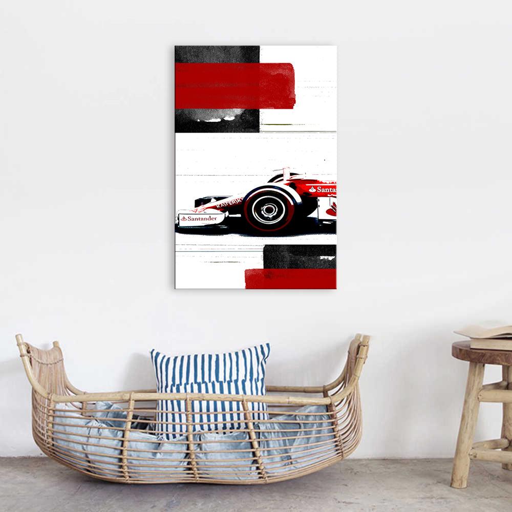 The Santander Car 1 Piece HD Multi Panel Canvas Wall Art Frame - Original Frame