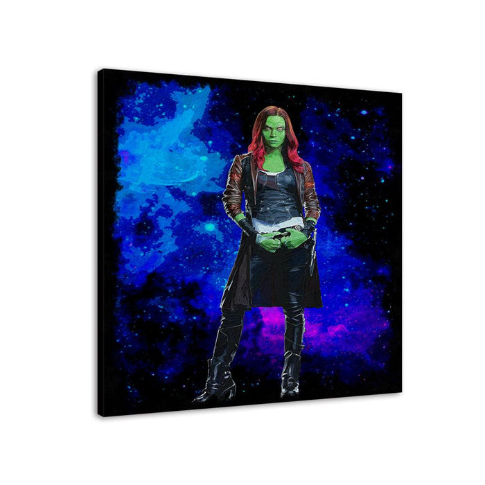 Gamora Guardians Of The Galaxy 1 Piece HD Multi Panel Canvas Wall Art Frame - Original Frame