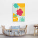 The Abstract Summer Flower 1 Piece HD Multi Panel Canvas Wall Art Frame - Original Frame