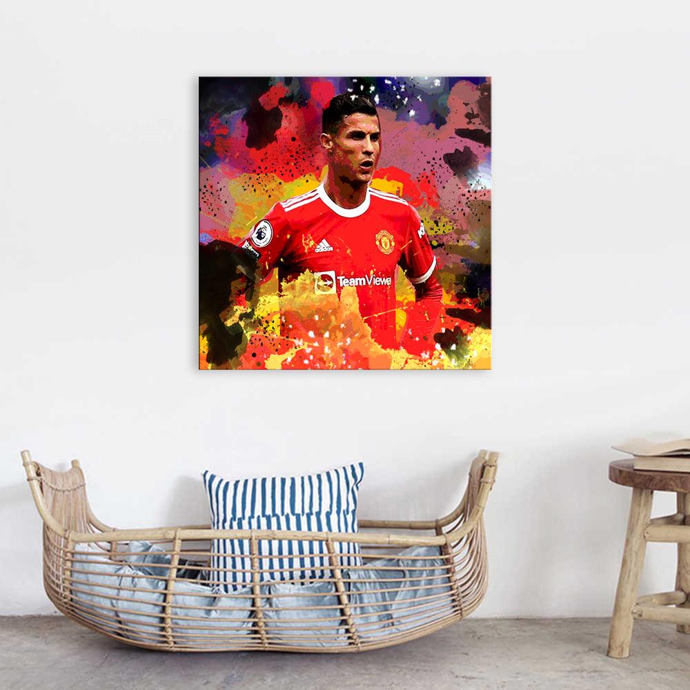 Cristiano Ronaldo 1 Piece HD Multi Panel Canvas Wall Art Frame - Original Frame