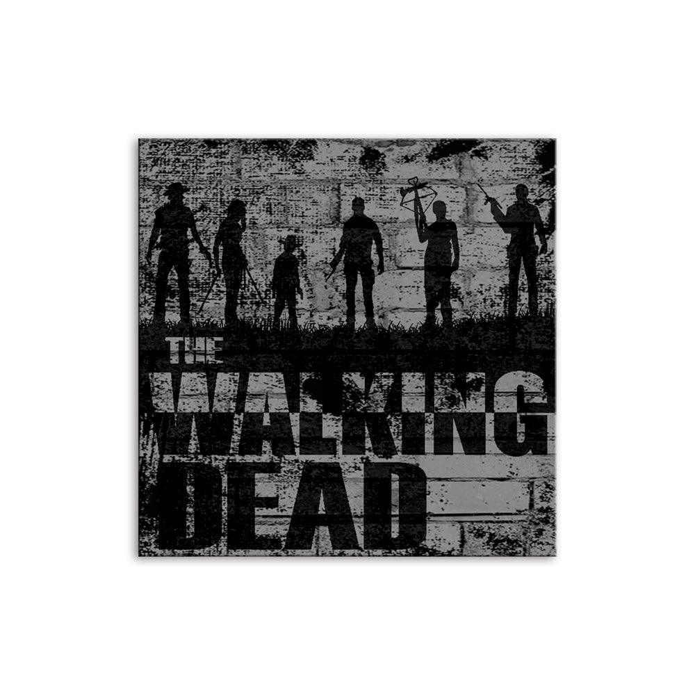 Black & White The Walking Dead 1 Piece HD Multi Panel Canvas Wall Art Frame - Original Frame