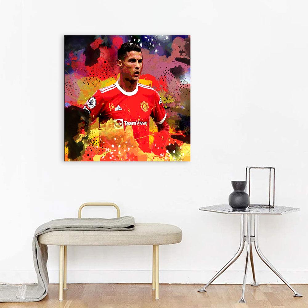 Cristiano Ronaldo 1 Piece HD Multi Panel Canvas Wall Art Frame - Original Frame