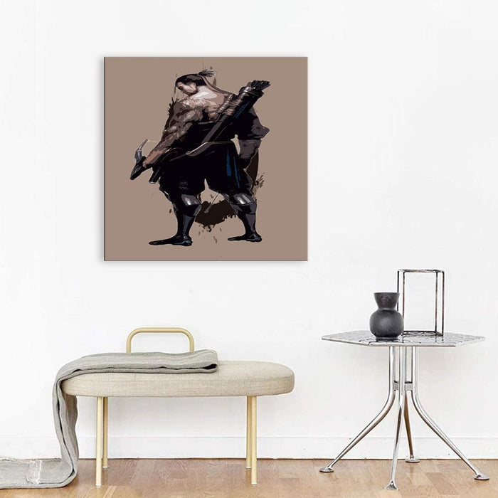 The Sword Warrior 1 Piece HD Multi Panel Canvas Wall Art Frame - Original Frame