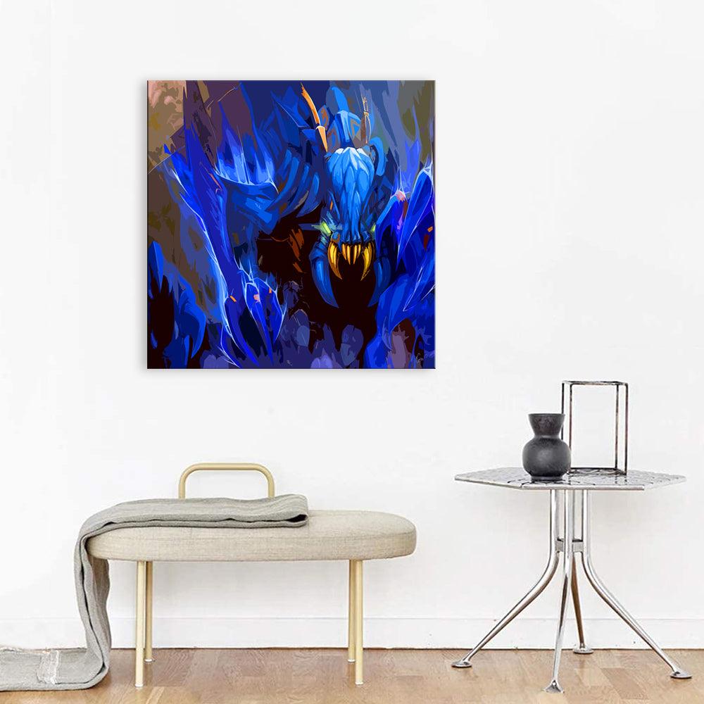 The Blue Sea Monster 1 Piece HD Multi Panel Canvas Wall Art Frame - Original Frame