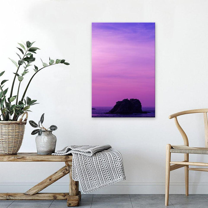 The Rock Sunset 1 Piece HD Multi Panel Canvas Wall Art Frame