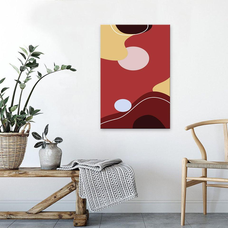 The Abstract Planets 1 Piece HD Multi Panel Canvas Wall Art Frame - Original Frame