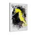 Yellow Seahorse 1 Piece HD Multi Panel Canvas Wall Art Frame - Original Frame