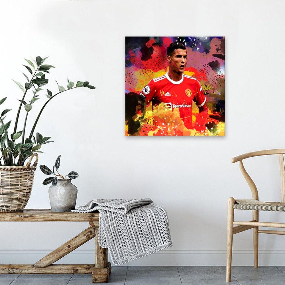 Cristiano Ronaldo 1 Piece HD Multi Panel Canvas Wall Art Frame - Original Frame