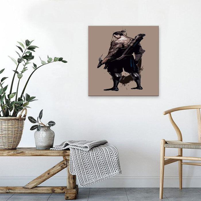 The Sword Warrior 1 Piece HD Multi Panel Canvas Wall Art Frame - Original Frame