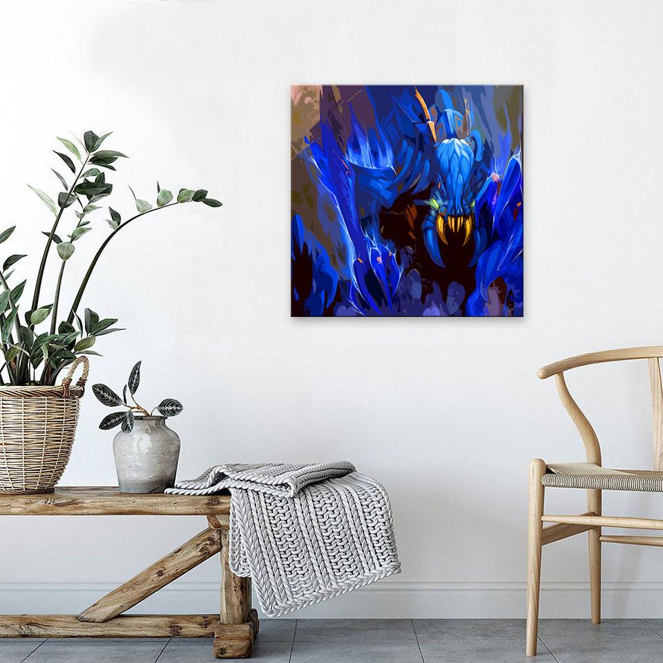 The Blue Sea Monster 1 Piece HD Multi Panel Canvas Wall Art Frame - Original Frame