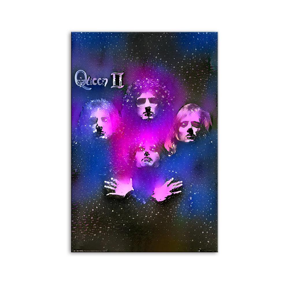 Queen The Band 1 Piece HD Multi Panel Canvas Wall Art Frame - Original Frame