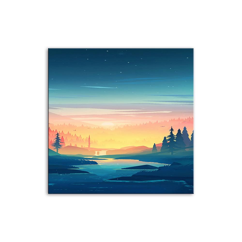 The Clear Sky 1 Piece HD Multi Panel Canvas Wall Art Frame - Original Frame