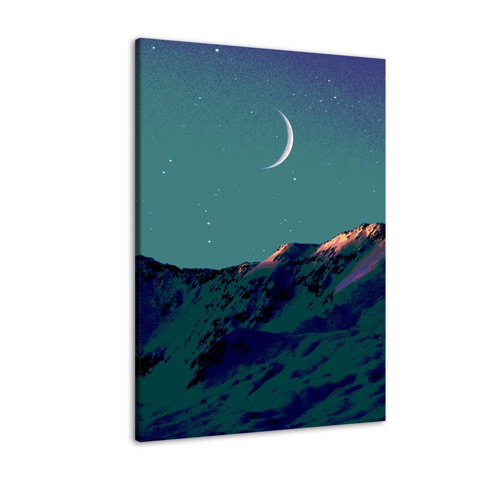 Night Sky At The Desert 1 Piece HD Multi Panel Canvas Wall Art Frame - Original Frame