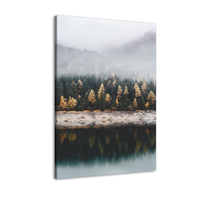 Autumn Trees 1 Piece HD Multi Panel Canvas Wall Art Frame - Original Frame