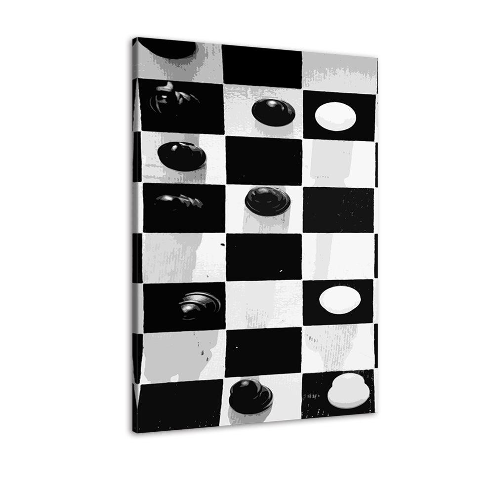 The Chess Moves 1 Piece HD Multi Panel Canvas Wall Art Frame - Original Frame