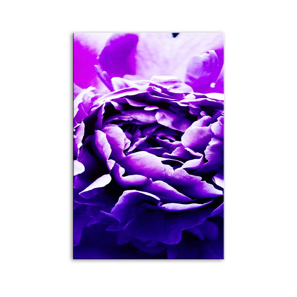 The Purple Flower 1 Piece HD Multi Panel Canvas Wall Art Frame - Original Frame