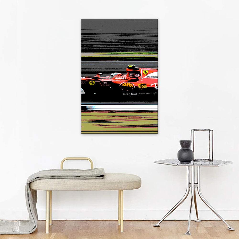 The Race 1 Piece HD Multi Panel Canvas Wall Art Frame - Original Frame