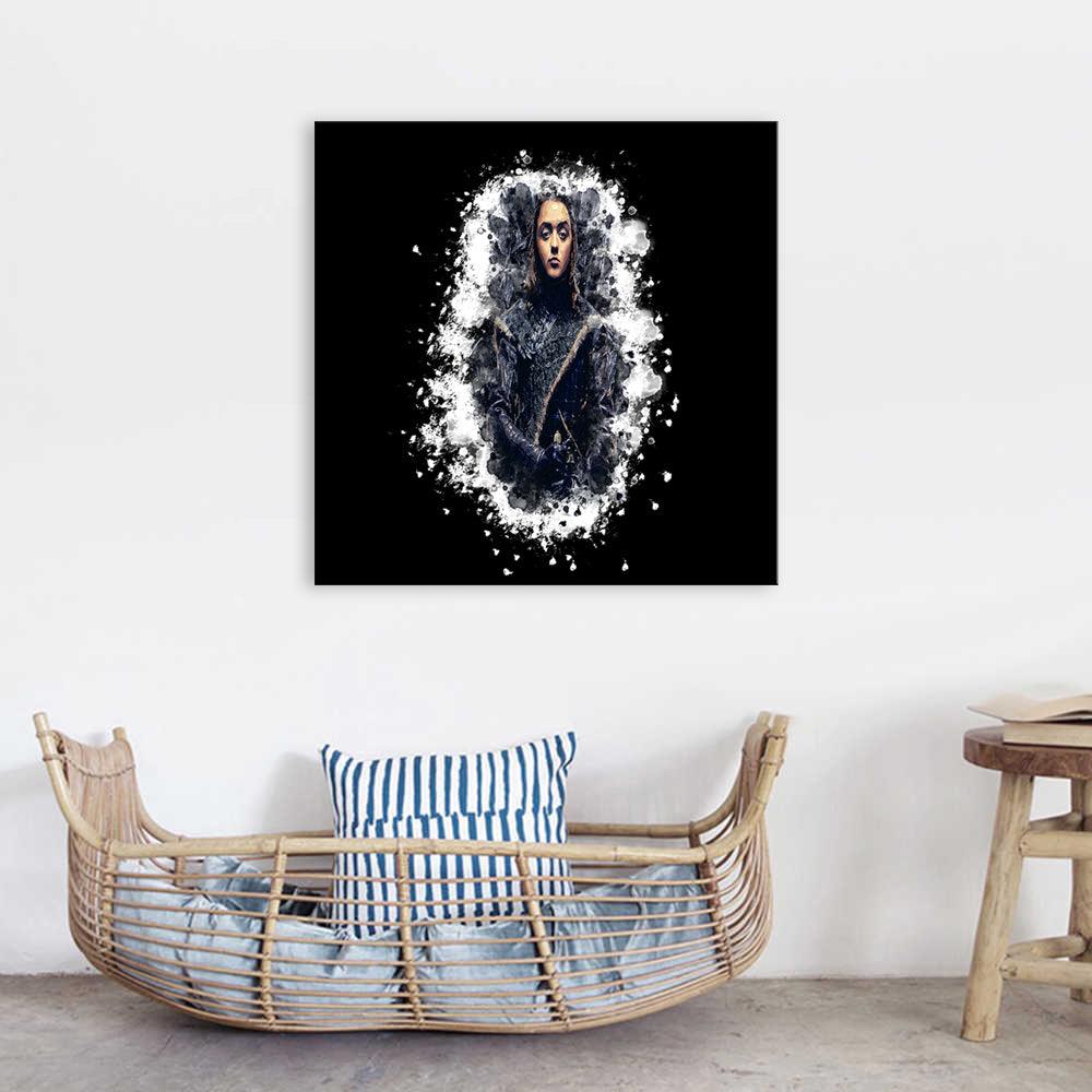 Arya Stark 1 Piece HD Multi Panel Canvas Wall Art Frame - Original Frame