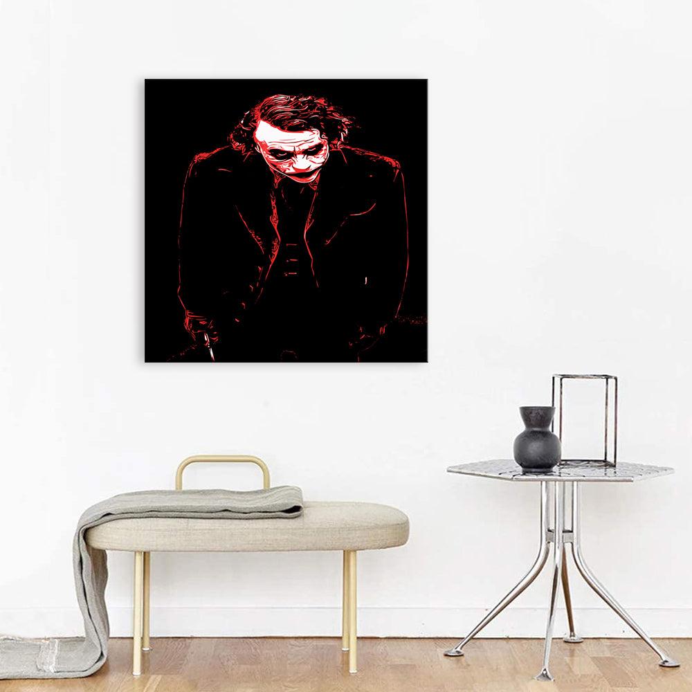 The Red Joker Black 1 Piece HD Multi Panel Canvas Wall Art Frame - Original Frame