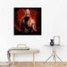 The Red Iron Fighter 1 Piece HD Multi Panel Canvas Wall Art Frame - Original Frame