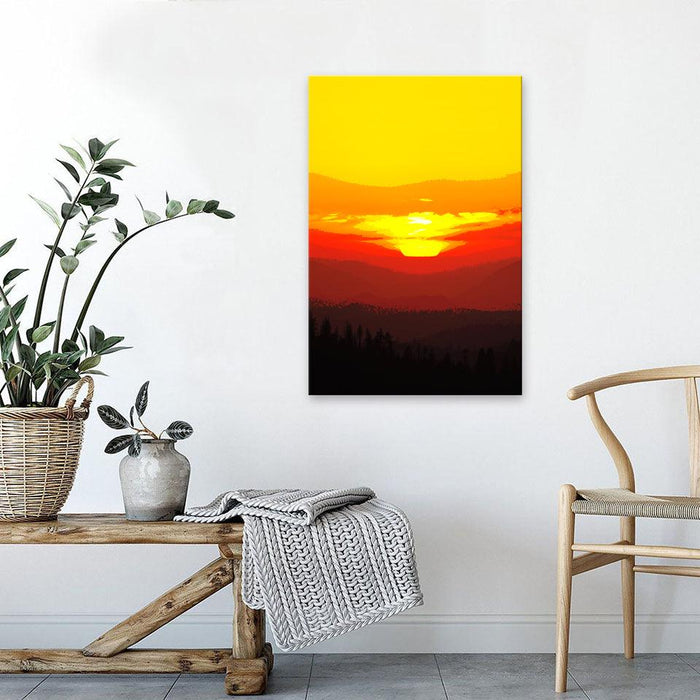 El Amanecer 1 Piece HD Multi Panel Canvas Wall Art Frame - Original Frame