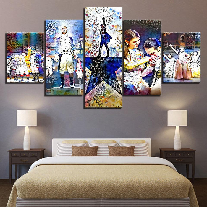 The Musical 5 Piece HD Multi Panel Canvas Wall Art Frame - Original Frame