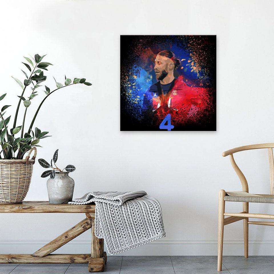 Abstract Messi 1 Piece HD Multi Panel Canvas Wall Art Frame - Original Frame