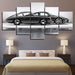 Classic Cars 5 Piece HD Multi Panel Canvas Wall Art Frame - Original Frame