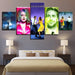 La La Land 5 Piece HD Multi Panel Canvas Wall Art Frame - Original Frame