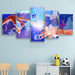 ET The Extra Terrestrial 5 Piece HD Multi Panel Canvas Wall Art Frame - Original Frame