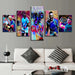 Rafael Nadal 5 Piece HD Multi Panel Canvas Wall Art - Original Frame