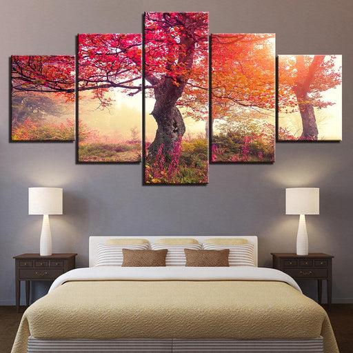 Precious Autumn Season HD Multi Panel Canvas Wall Art - Original Frame