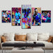 Rafael Nadal 5 Piece HD Multi Panel Canvas Wall Art - Original Frame