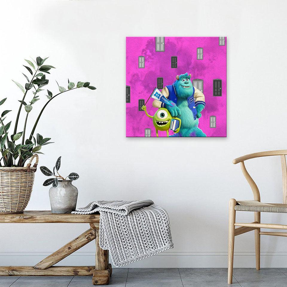 Monsters University 1 Piece HD Multi Panel Canvas Wall Art Frame - Original Frame