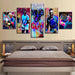 Rafael Nadal 5 Piece HD Multi Panel Canvas Wall Art - Original Frame