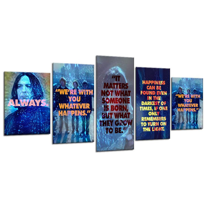 The Magic Of Harry Potter 5 Piece HD Multi Panel Canvas Wall Art Frame - Original Frame