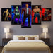 The Guardians Of The Galaxy Collection 5 Piece HD Multi Panel Canvas Wall Art Frame - Original Frame