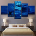 The Animal Of The Ocean 5 Piece HD Multi Panel Canvas Wall Art Frame - Original Frame