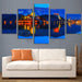 Lake Bled Slovania 5 Piece HD Multi Panel Canvas Wall Art Frame - Original Frame