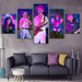 Queen Group 5 Piece HD Multi Panel Canvas Wall Art - Original Frame